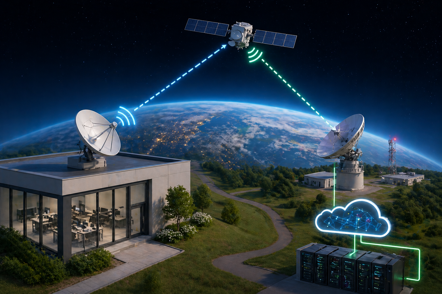 interlent par satellite professionnel